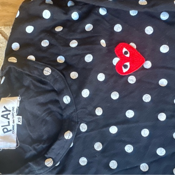 Comme des Garçons PLAY Polka Dot Shirt, Size XS, Preloved Excellent Condition - Picture 7 of 7